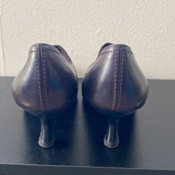 Vintage Late 1990s/Early 2000s Stuart Weitzman Square Toe Kitten Heels - Picture 7 of 8